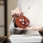 小煤窯朱泥漢棠石瓢壺 120CC：圖片 5