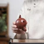 宜興紫砂壺小品朱泥龍蛋壺100CC：圖片 4